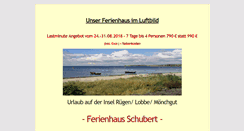 Desktop Screenshot of ostseeferienhaus-lobbe.de